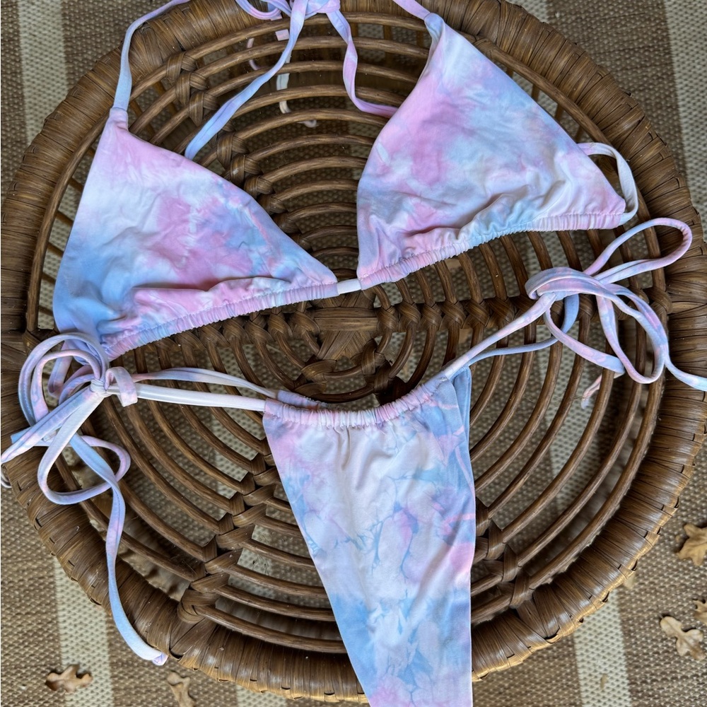 Frankie's Bikinis Pastel Tie-Dye Bikini